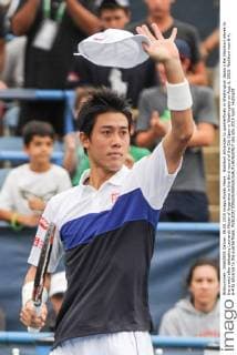 Nishikori advances to quarterfinals in Washington Japan s Kei Nishikori waves to the crowd after defeating Leonardo Mayer of Argentina in the third round of the Citi Open in Washington on Aug. 6, 2015. Nishikori won 6-4, 6-4 to advance to the quarterfinals. 