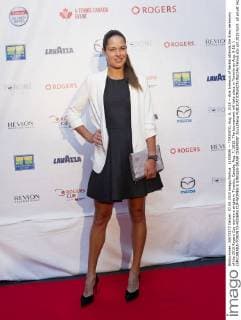(150808) -- TORONTO, Aug. 8, 2015 -- Ana Ivanovic of Serbia attends the draw ceremony of the 2015 Rogers Cup women s singles in Toronto, Canada, Aug. 7, 2015. The tournament will take place in Toronto on Aug. 8-16. ) (SP)CANADA-TORONTO-ROGERS CUP-WOMEN S SINGLES-DRAW CEREMONY ZouxZheng 