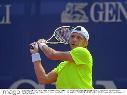 TENNIS - ATP Tennis Herren Generali Open 2015 KITZBUEHEL,AUSTRIA,08.AUG.15 - TENNIS - ATP World Tour, Generali Open. Image shows Paul-Henri Mathieu (FRA). GEPAxpictures xHansxOsterauer