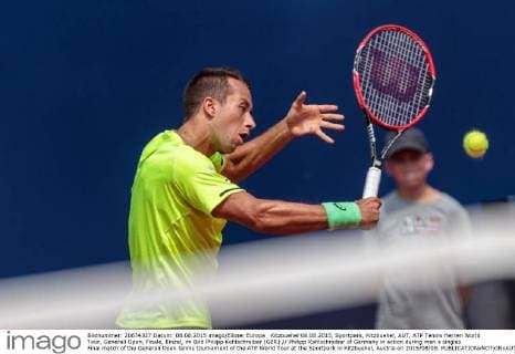 Kitzbuehel 08.08.2015, Sportpark, Kitzbuehel, AUT, ATP Tennis Herren World Tour, Generali Open, Finale, Einzel, im Bild Philipp Kohlschreiber (GER) Philipp Kohlschreiber of Germany in action during men s singles Final match of the Generali Open tennis tournament of the ATP World Tour at the Sportpark in Kitzbuehel, Austria on 2015 08 08.  EX_JFK  