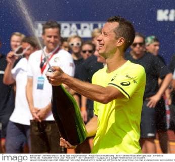 Philipp Kohlschreiber (GER) Tennis - Generali-Kitzbuehel-Open2015 - ATP Tennis Herren 250 - Kitzbuehler Tennis Club - Kitzbuehel - Tirol - Oesterreich - 8 August 2015. Juergen Hasenkopf