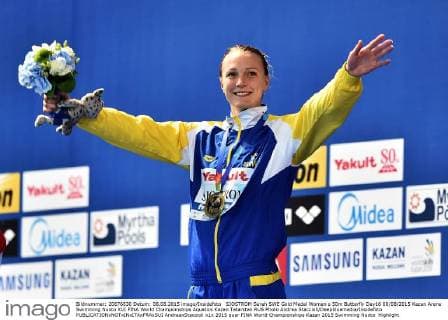 SJOSTROM Sarah SWE Gold Medal Women s 50m Butterfly Day16 08 08 2015 Kazan Arena Swimming Nuoto XVI FINA World Championships Aquatics Kazan Tatarstan RUS Photo Andrea Staccioli Deepbluemedia Insidefoto AndreaxStaccioli