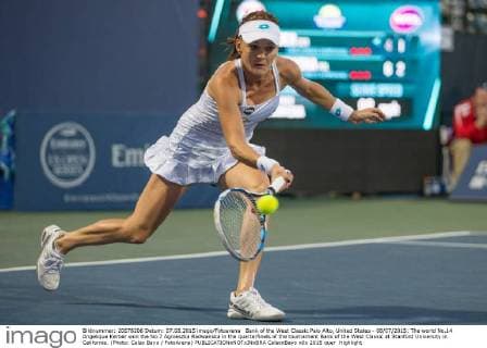 Bank of the West Classic Palo Alto, United States - 08 07 2015: The world No.14 Angelique Kerber won the No.7 Agnieszka Radwanska in the quarterfinals of the tournament Bank of the West Classic at Stanford University in California. (Photo: Celso Bayo FotoArena)  CelsoxBayo