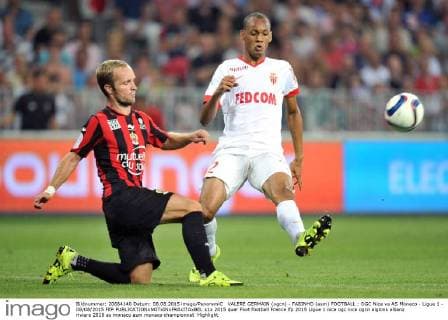 VALERE GERMAIN (ogcn) - FABINHO (asm) FOOTBALL : OGC Nice vs AS Monaco - Ligue 1 - 08 08 2015 FEP 
