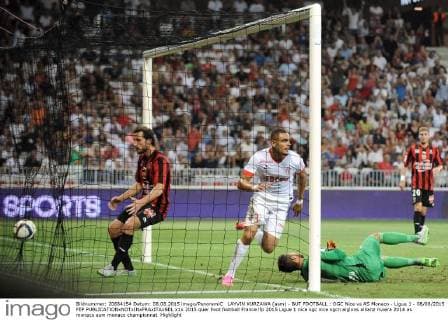 LAYVIN KURZAWA (asm) - BUT FOOTBALL : OGC Nice vs AS Monaco - Ligue 1 - 08 08 2015 FEP 