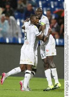 angers Gilles Sunu FOOTBALL : Montpellier HSC vs SCO Angers - Ligue 1 - 08 08 2015 RichardGosselin 