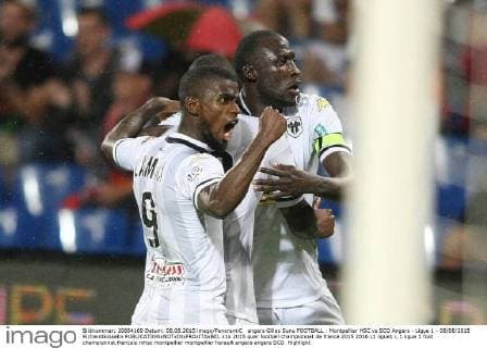angers Gilles Sunu FOOTBALL : Montpellier HSC vs SCO Angers - Ligue 1 - 08 08 2015 RichardGosselin 