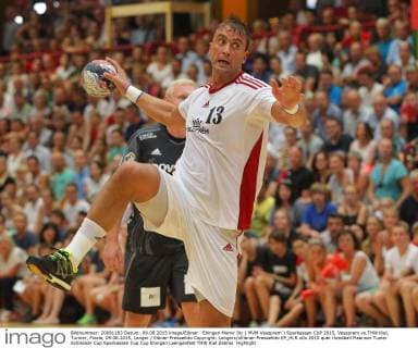 Ehingen Momir Ilic ( MVM Veszprem ) Sparkassen CUP 2015, Veszprem vs.THW Kiel, Turnier, Finale, 09.08.2015, Langer Eibner-Pressefoto Copyright: Langerx xEibner-Pressefoto EP_HLR