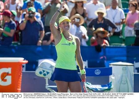 Bank of the West Classic PALO ALTO, USA - 09.08.2015: BANK OF THE WEST CLASSIC - Angelique Kerber defeated Karolina Pliskova in three sets 6-3, 5-7, 6-4, and has won the champion of the Bank of the West Classic in 2015 at the University Stanford in California. (Photo: Celso Bayo FotoArena)  CelsoxBayo
