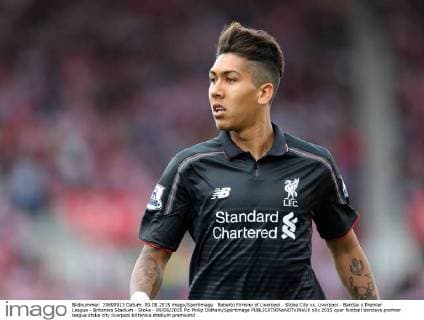 Roberto Firmino of Liverpool - Stoke City vs. Liverpool - Barclay s Premier League - Britannia Stadium - Stoke - 09 08 2015 Pic Philip Oldham Sportimage EDITORIAL USE ONLY. No use with unauthorised audio, video, data, fixture lists, club league logos or live services. Online in-match use limited to 120 images, no video emulation. No use in betting, games or single club league player publications.