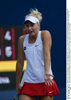 AUG 12, 2015: Daria Gavrilova of Russia reacts during her match against Lucie Safarova of the Czech Republic on day 3 of the Rogers Cup at the Aviva Centre in Toronto, Ontario, Canada. TENNIS: AUG 12 Rogers Cup - Toronto Icon15081238831 EDITORIAL USE ONLY