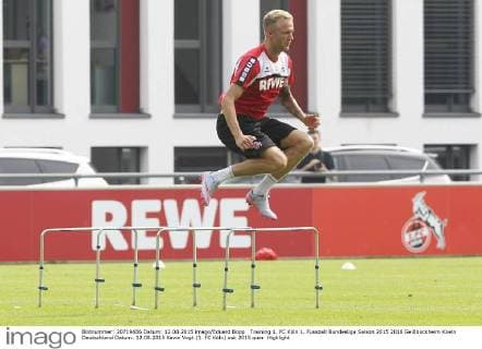 Training 1. FC Köln 1. Fussball Bundesliga Saison 2015 2016 Geißbockheim Koeln Deutschland Datum: 12.08.2015 Kevin Vogt (1. FC Köln)