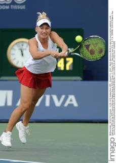 August 12, 2015: Daria Gavrilova (RUS) in second round action against Lucie Safarova (CZE) at the WTA Tennis Damen Rogers Cup at AVIVA Centre in Toronto ON. Gavrilova won 4-6, 7-5, 7-5. TENNIS: AUG 12 Rogers Cup - Toronto Icon15081218 EDITORIAL USE ONLY
