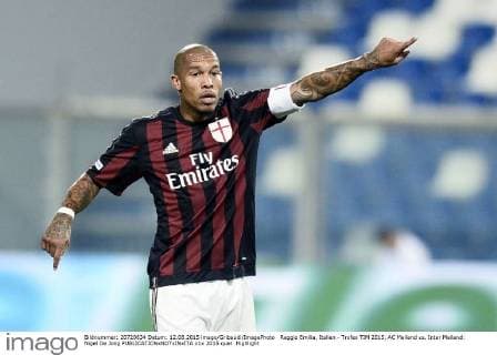 Reggio Emilia, Italien - Trofeo TIM 2015, AC Mailand vs. Inter Mailand: Nigel De Jong 