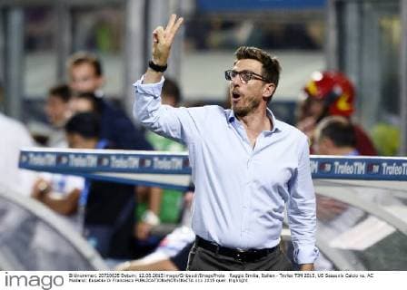 Reggio Emilia, Italien - Trofeo TIM 2015, US Sassuolo Calcio vs. AC Mailand: Eusebio Di Francesco 