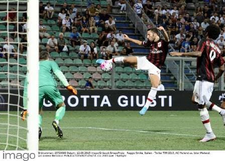 Reggio Emilia, Italien - Trofeo TIM 2015, AC Mailand vs. Inter Mailand: gol Andrea Bertolacci 