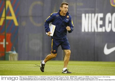 BARCELONA -august 13- SPAIN: Juan Carlos Unzue in the training of FC Barcelona Barca held on the Ciutat Esportiva Joan Gamper, august 13, 2015. Photo: Joan Valls Urbanandsport Cordon Press 