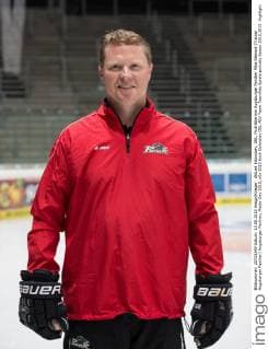 Aktuell Eishockey, DEL, Porträttermin Augsburger Panther Mike Stewart (Trainer Augsburger Panther) Augsburger Panther, Media-Day 2015,
