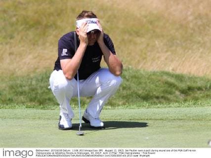 August 13, 2015: Ian Poulter eyes a putt during round one of the PGA Golf Herren Championship at Whistling Straits in Sheboygan, WI. GOLF: AUG 13 PGA - PGA Championship - First Round Icon150813008 EDITORIAL USE ONLY