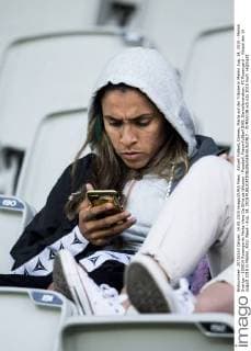 Aktuell Fußball, Damen, Marta auf der Tribüne in Malmö Aug. 14, 2015 - Malmö Sverige - 150814 Rosengards Marta Viera Da Silva pa läktaren - Fussball, Frauenfußball SWE, Damallsvenskan: FC Rosengard - Vittsjö den 14 august 2015 in Malmö..Foto: News - Aug. 14, 2015  - ZUMAb138