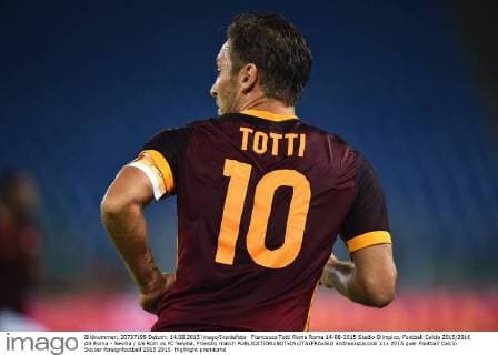 Francesco Totti Roma Roma 14-08-2015 Stadio Olimpico, Football Calcio 2015 2016 AS Roma - Sevilla AS Rom vs FC Sevilla, Friendly match andreaxstaccioli