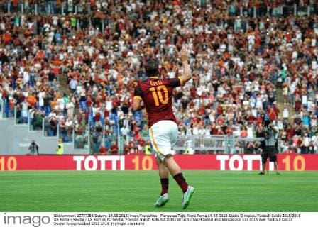 Francesco Totti Roma Roma 14-08-2015 Stadio Olimpico, Football Calcio 2015 2016 AS Roma - Sevilla AS Rom vs FC Sevilla, Friendly match andreaxstaccioli