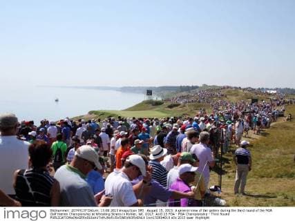 August 15, 2015: A general view of the gallery during the third round of the PGA Golf Herren Championship at Whistling Straits in Kohler, WI. GOLF: AUG 15 PGA - PGA Championship - Third Round Icon150814018 EDITORIAL USE ONLY