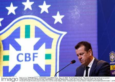 Aug. 13, 2015 - Rio De Janeiro, Brazil - The coach Dunga during the announcement of the squad players for the national team Nationalteam in the CBF headquarters in Barra da Tijuca, west of Rio de Janeiro, this Thursday. The Brazil will play friendlies against Costa Rica and the United States. Brazil: Announcement of squad players - ZUMAp133