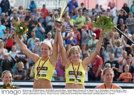 Aktuell Beachvolleyball, Smart-Beach-Tour in Kühlungsborn Melanie Gernert Elena Kiesling xHOCHxZWEIx