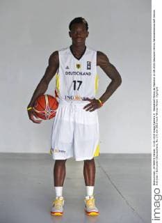 Basketball Palma de Mallorca 11.08.2015 Deutsche Herren Nationalmannschaft Dennis Schröder Schroeder (Deutschland, No.17)