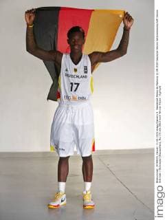 Basketball Palma de Mallorca 11.08.2015 Deutsche Herren Nationalmannschaft Dennis Schröder Schroeder (Deutschland, No.17)