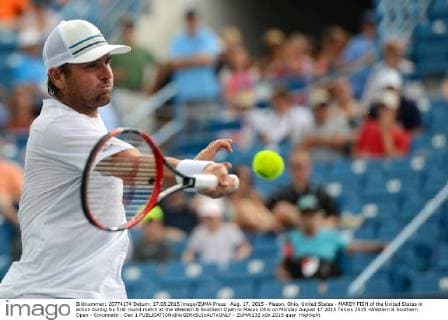 Aug. 17, 2015 - Mason, Ohio, United States - MARDY FISH of the United States in action during his first round match at the Western & Southern Open in Mason Ohio on Monday August 17 2015 Tennis 2015 -Western & Southern Open - Cincinnatti - Day 1 - ZUMAl132