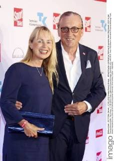 Alfred Draxler mit Ehefrau Martina Krogmann beim Bild Award 2015 in der Fischauktionshalle. Hamburg, 17.08.2015 Foto:xgbrcix xFuturexImage