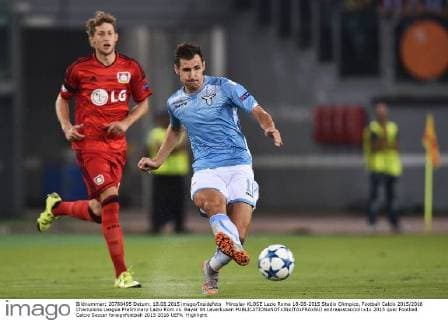 Miroslav KLOSE Lazio Roma 18-08-2015 Stadio Olimpico, Football Calcio 2015 2016 Champions League Preliminary Lazio Rom vs. Bayer 04 Leverkusen andreaxstaccioli