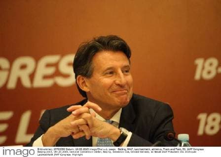 Beijing, IAAF, Leichtathletik, athletics, Track and Field, 50. IAAF Congress Beijing 2015, 18-.20.2015, National Convention Center, Beijing, Sebastian Coe, Grossbritannien, ist Neuer IAAF Präsident