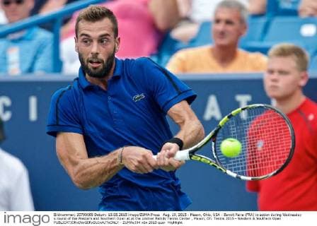 Aug. 19, 2015 - Mason, Ohio, USA - Benoit Paire (FRA) in action during Wednesday s round of the Western and Southern Open at at the Lindner Family Tennis Center , Mason, Oh. Tennis 2015 - Western & Southern Open - ZUMAs304