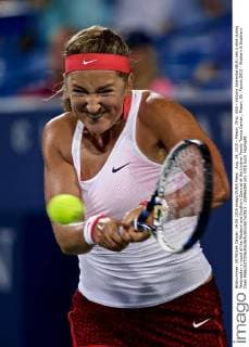 Aug. 19, 2015 - Mason, Ohio, USA - Victoria Azarenka (BLR) hits a shot during Wednesday s round of the Western and Southern Open at at the Lindner Family Tennis Center , Mason, Oh. Tennis 2015 - Western & Southern Open - ZUMAs304