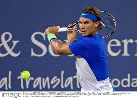 Aug. 19, 2015 - Mason, Ohio, USA - Rafael Nadal (ESP) in action during Wednesday s round of the Western and Southern Open at at the Lindner Family Tennis Center , Mason, Oh. Tennis 2015 - Western & Southern Open - ZUMAs304