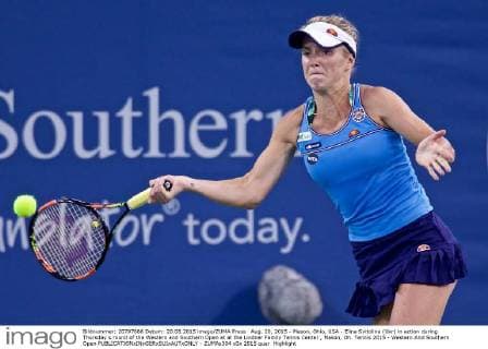 Aug. 20, 2015 - Mason, Ohio, USA - Elina Svitolina (Ukr) in action during Thursday s round of the Western and Southern Open at at the Lindner Family Tennis Center , Mason, Oh. Tennis 2015 - Western And Southern Open - ZUMAs304