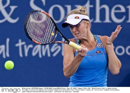 Aug. 20, 2015 - Mason, Ohio, USA - Elina Svitolina (Ukr) in action during Thursday s round of the Western and Southern Open at at the Lindner Family Tennis Center , Mason, Oh. Tennis 2015 - Western And Southern Open - ZUMAs304