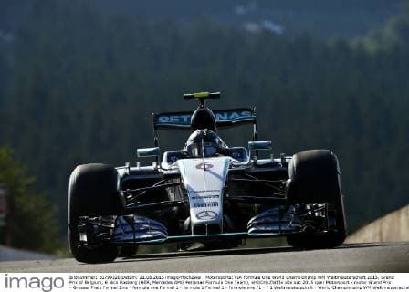 Motorsports: FIA Formula One World Championship WM Weltmeisterschaft 2015, Grand Prix of Belgium, 6 Nico Rosberg (GER, Mercedes AMG Petronas Formula One Team), xHOCHxZWEIx