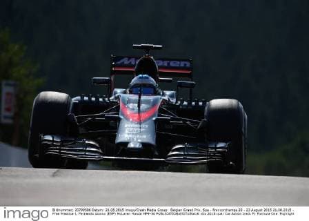 Belgian Grand Prix, Spa - Francorchamps 20 - 23 August 2015 21.08.2015 - Free Practice 1, Fernando Alonso (ESP) McLaren Honda MP4-30 