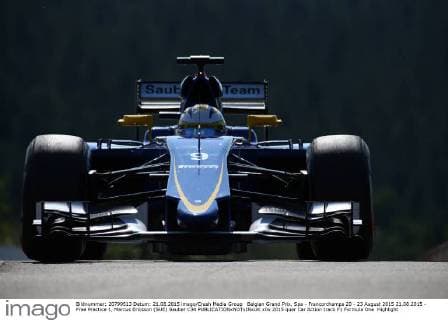 Belgian Grand Prix, Spa - Francorchamps 20 - 23 August 2015 21.08.2015 - Free Practice 1, Marcus Ericsson (SUE) Sauber C34 