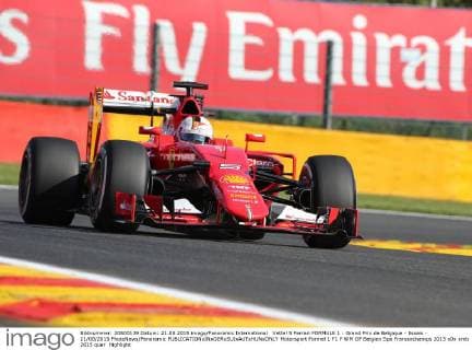 Vettel 5 Ferrari FORMULE 1 : Grand Prix de Belgique - Essais - 21 08 2015 PhotoNews Panoramic 