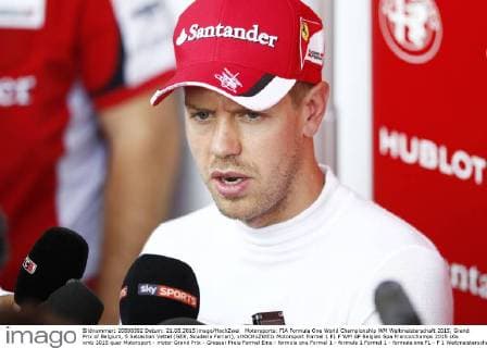 Motorsports: FIA Formula One World Championship WM Weltmeisterschaft 2015, Grand Prix of Belgium, 5 Sebastian Vettel (GER, Scuderia Ferrari), xHOCHxZWEIx