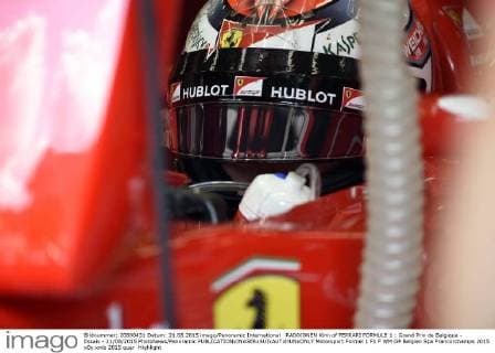 RAIKKONEN Kimi of FERRARI FORMULE 1 : Grand Prix de Belgique - Essais - 21 08 2015 PhotoNews Panoramic 