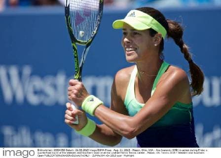 Aug. 21, 2015 - Mason, Ohio, USA - Ana Ivanovic (SRB) in action during Friday s quarterfinal round of the Western and Southern Open at at the Lindner Family Tennis Center , Mason, Oh. Tennis 2015 - Western And Southern Open - ZUMAs304