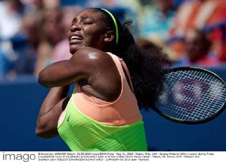 Aug. 21, 2015 - Mason, Ohio, USA - Serena Williams (USA) in action during Friday s quarterfinal round of the Western and Southern Open at at the Lindner Family Tennis Center , Mason, Oh. Tennis 2015 - Western And Southern Open - ZUMAs304