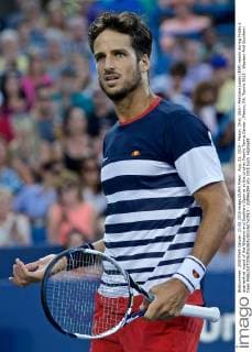 Aug. 21, 2015 - Mason, Ohio, USA - Feliciano Lopez (ESP) reacts during Friday s quarterfinal round of the Western and Southern Open at at the Lindner Family Tennis Center , Mason, Oh. Tennis 2015 - Western And Southern Open - ZUMAs304