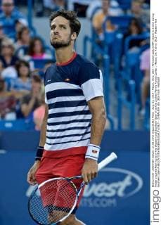 Aug. 21, 2015 - Mason, Ohio, USA - Feliciano Lopez (ESP) reacts to a shot during Friday s quarterfinal round of the Western and Southern Open at at the Lindner Family Tennis Center , Mason, Oh. Tennis 2015 - Western And Southern Open - ZUMAs304